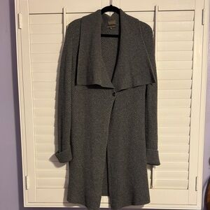 Gray Women's Cardigan Sweater
